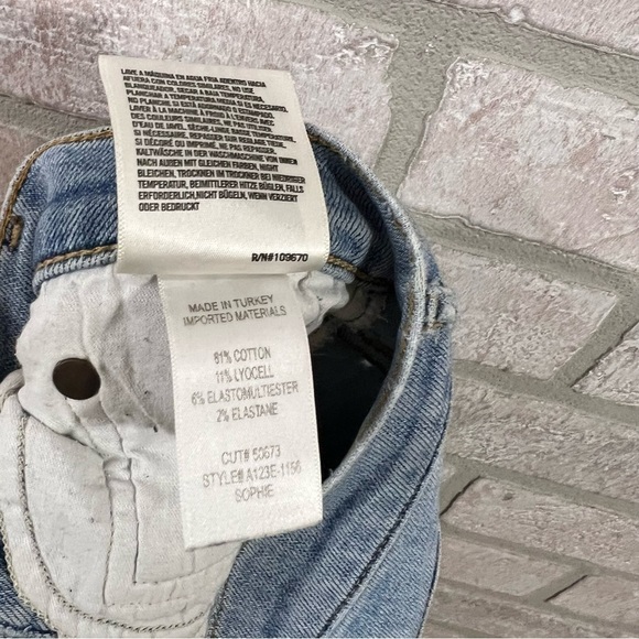 Agolde Sophie Midrise Skinny Raw Hem Jeans Size 25 - Picture 12 of 12
